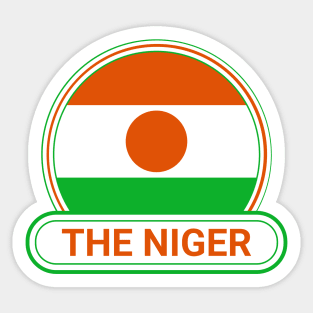 The Niger Country Badge - The Niger Flag Sticker